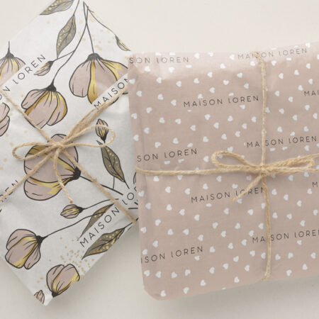 Papel de regalo con impresión personalizada
